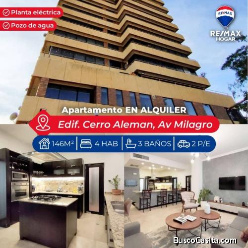 Apartamento Alquiler Maracaibo Edif. Cerro Aleman 181223