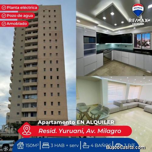 Apartamento Alquiler Maracaibo Resd. Yuruani 181223