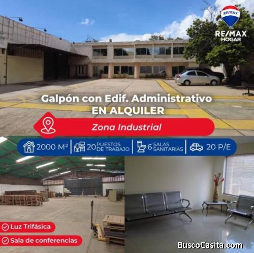 Galpón alquiler Maracaibo en Zona industrial 160424