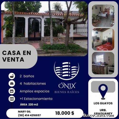 Venta de Casa en Urb. Araguaney en Calle Cerrada, Los Guayos