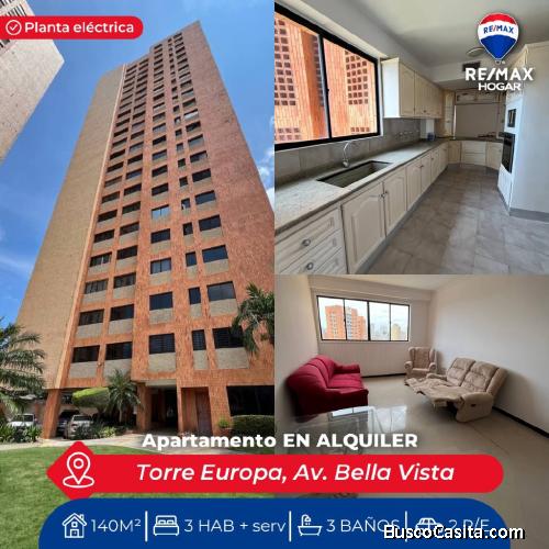 apartamento alquiler maracaibo TORRE EUROPA  060924