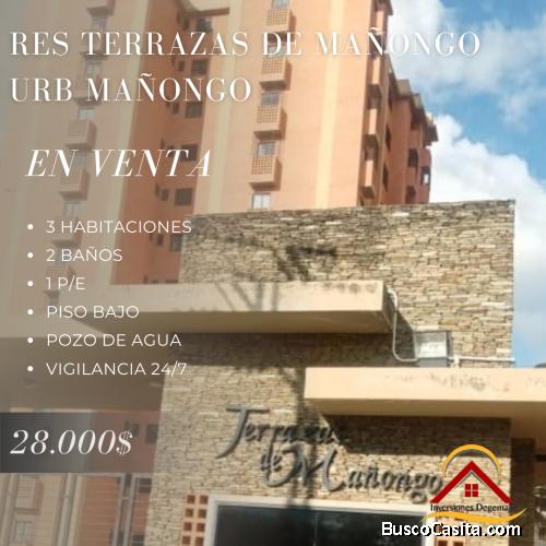 Inmobiliaria Inv Degemajo Vende  Amplio y cómodo Apartamento Terrazas de Mañongo Naguanagua