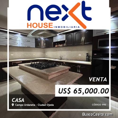 CASA EN VENTA SECTOR URDANETA TAMARE CIUDAD OJEDA NEXT 996