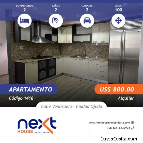  APARTAMENTO ALQUILER CALLE VENEZUELA CIUDAD OJEDA NEXT 1418