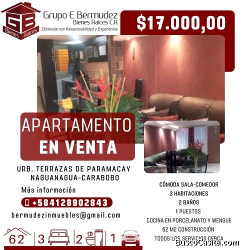 Grupo E Bermúdez Bienes Raíces, C. A., Vende Apartamento en Naguanagua AP-NP-BG-05