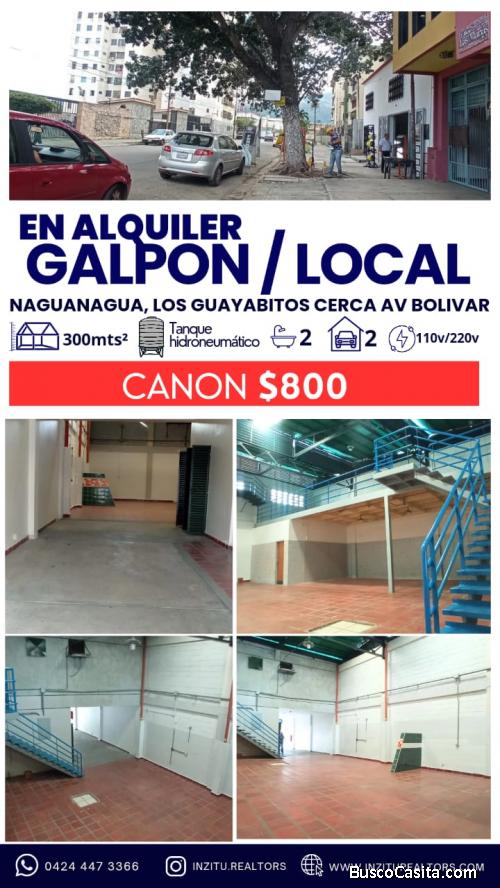 GalpónLocal Deposito en Alquiler en Naguanagua Los Guayabitos Edo Carabobo