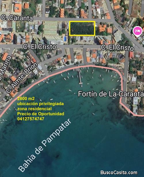 Terreno exclusivo, La Caranta, Pampatar.
