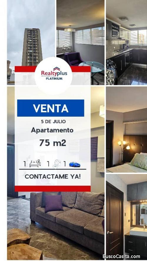 Vende Apto Tipo Estudio. Sector 5 de Julio. Piso Alto. *Amoblado* Maracaibo 