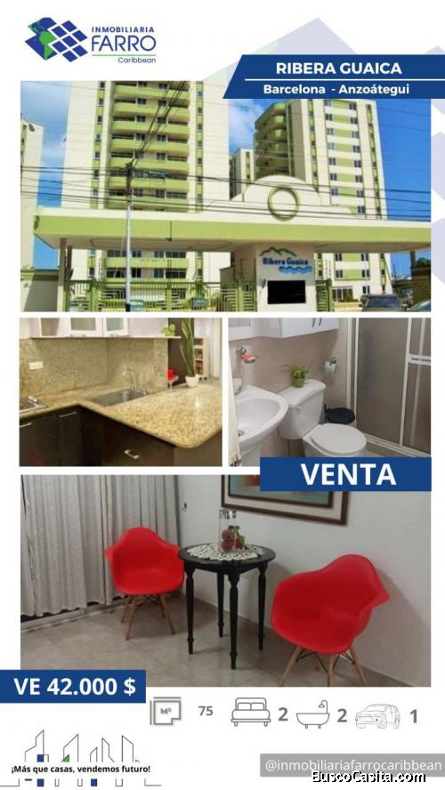 Inmobiliaria Farro Caribbean Vende  apartamento ubicado en el Conjunto Residencial Ribera Guaica