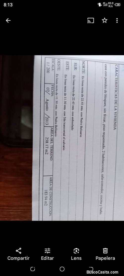 Vendo propiedad Ocumare del Tuy