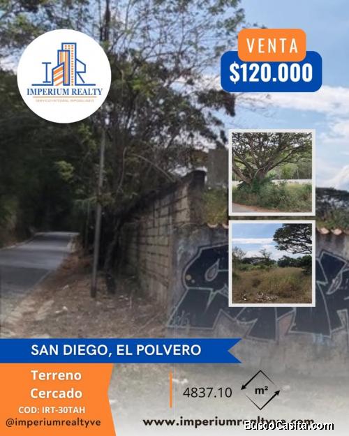 TERRENO EN SAN DIEGO.AV. PRINCIPAL SECTOR EL POLVERO - Imperium Realty