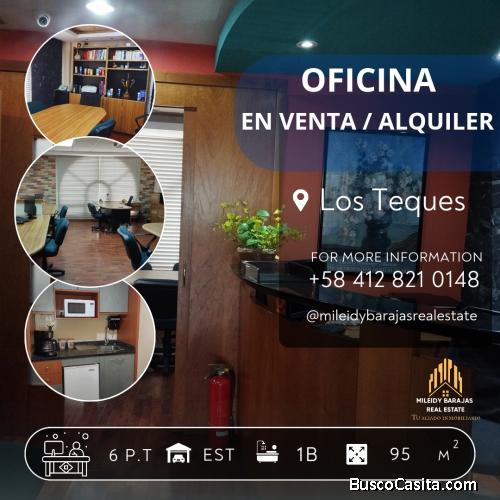Oficina en alquiler o venta en Los Teques Vasconia 