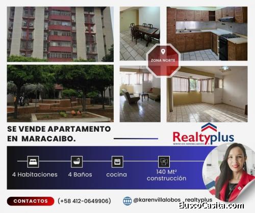 SE VENDE APARTAMENTO ZONA NORTE, MARACAIBO.