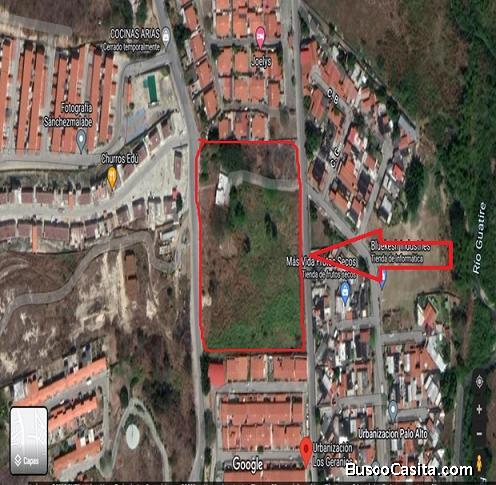Financiado Terreno de 20.000 mt2 a pie de calle,con Casa y todos los servicios guatire, Miranda