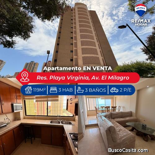 APARTAMENTO VENTA MARACAIBO. RESID. PLAYA VIRGINIA