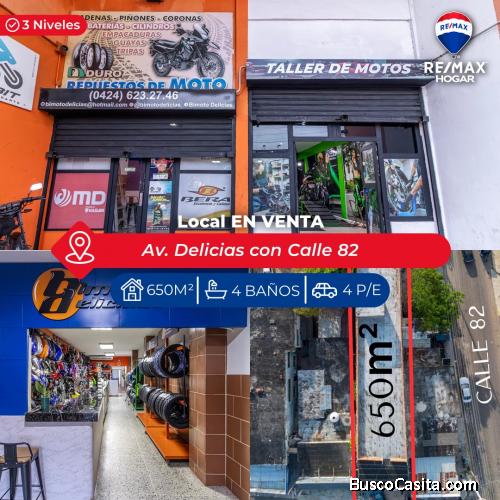 LOCAL COMERCIAL VENTA MARACAIBO. AV. DELICIAS. 240925