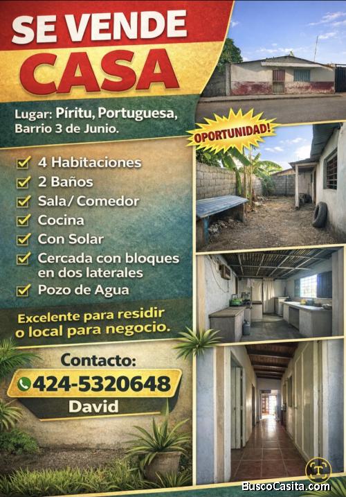 Venta de casa Casa en Píritu, Portuguesa