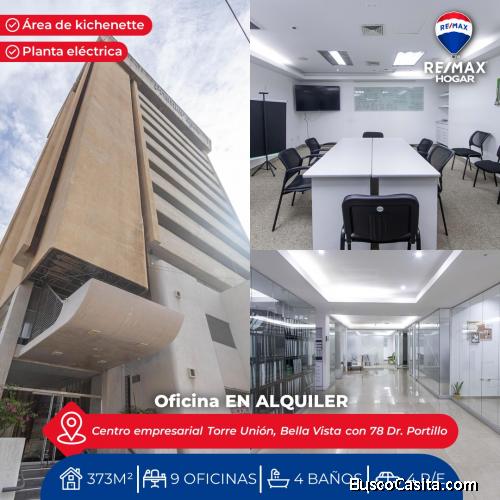 OFICINA EN TORRE UNIÓN. Av. Bella vista con calle 78 Dr. Portillo. 050526