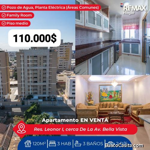 APARTAMENTO EN VENTA EN RESIDENCIAS LEONOR I. 080526