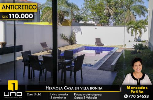 CASA EN ANTICRETICO EN EL URUBO