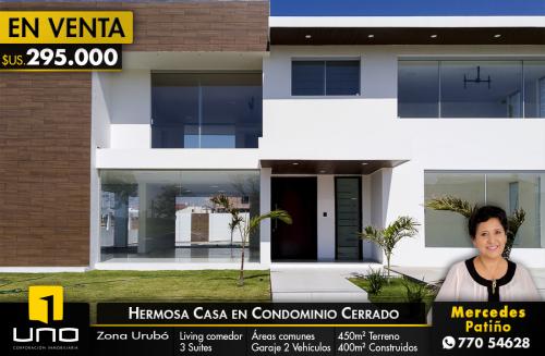 HERMOSA CASA A ESTRENAR EN VENTA EN EL URUBO