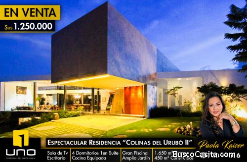 HERMOSA CASA EN VENTA EN CONDOMINIO COLINAS DEL URUBO 2