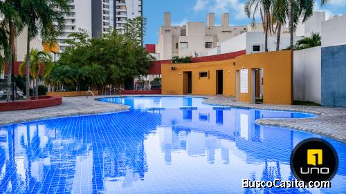 linda casa amoblada en alquiler en condominio ciudad real
