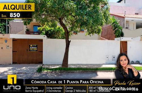 CASA EN ALQUILER BARRIO EQUIPETROL