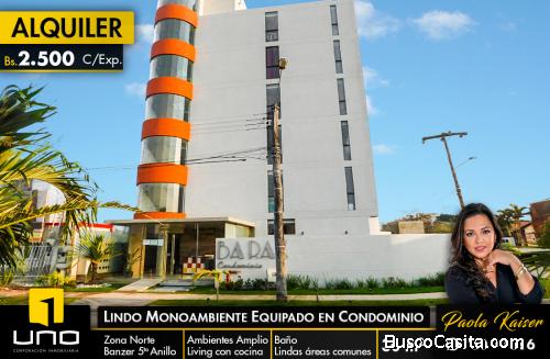 mono ambiente en alquiler zona norte