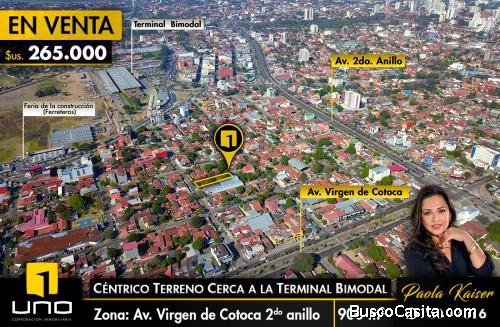 TERRENO EN VENTA CERCA A LA TERMINAL BIMODAL