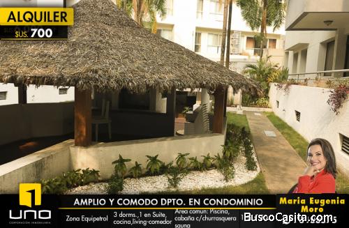 DEPARTAMENTO EN ALQUILER EN CONDOMINIO VILLA MAGNA