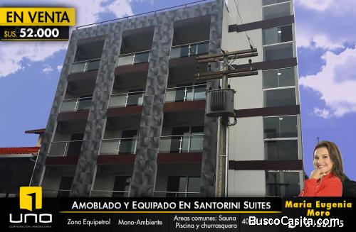 LINDO MONOAMBIENTE AMOBLADO Y EQUIPADO EN SANTORINI SUITES