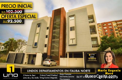  LINDOS DEPARTAMENTOS EN CONDOMINIO ITAUBA NORTE 