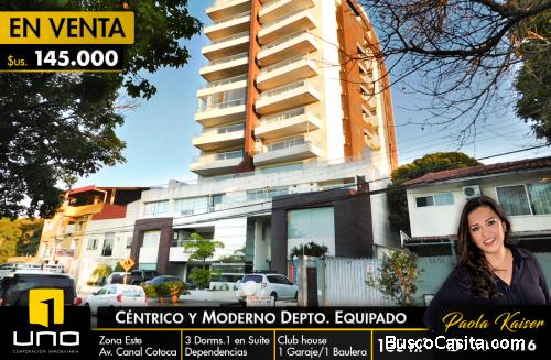 moderno departamento en venta en condominio plaza guapay