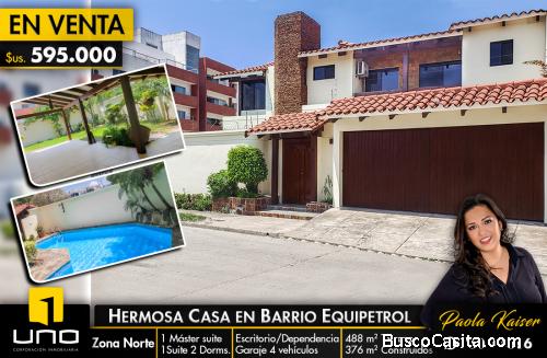 CASA EN VENTA EN EQUIPETROL