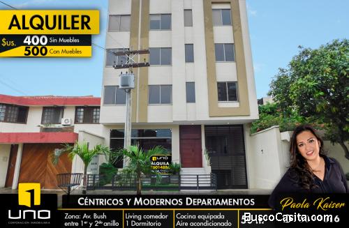 centrico departamento en alquiler