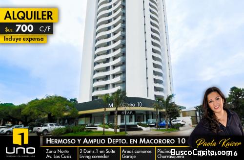 MODERNO DEPARTAMENTO EQUIPADO EN ALQUILER