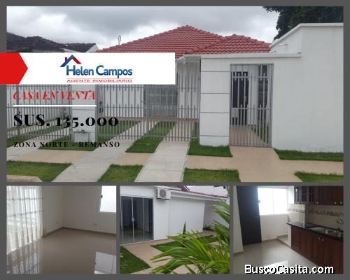 HERMOSA CASA EN VENTA - Zona Norte (Remanso)