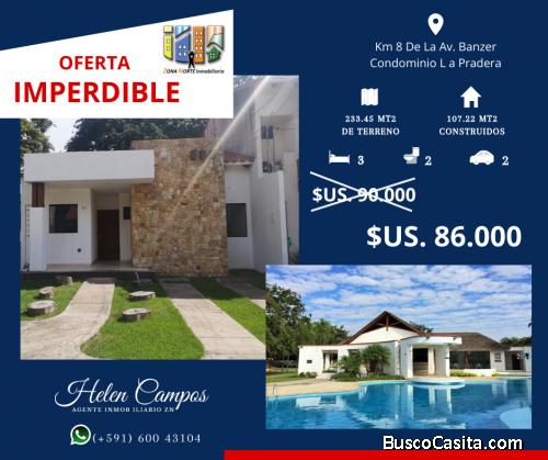 OFERTA IMPERDIBLE!!! Hermosa Casa en Venta - Condominio Privado