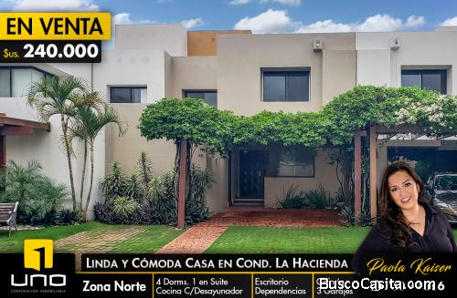 Casa en venta en condominio, Zona Norte