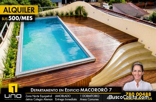 HERMOSO DEPARTAMENTO EN ALQUILER en Condominio MACORORÓ 7