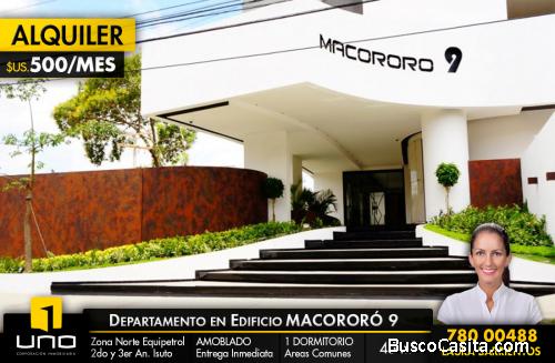 HERMOSO DEPARTAMENTO EN ALQUILER en Condominio MACORORÓ 9