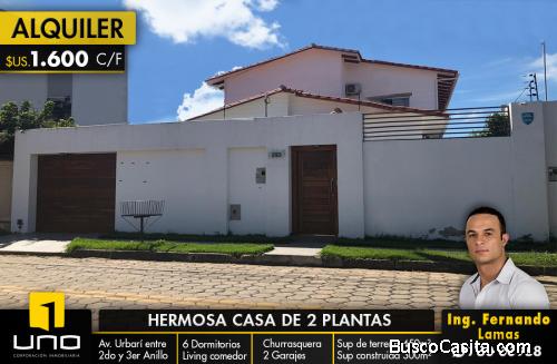 Hermosa Casa en Alquiler, Barrio Urbari 