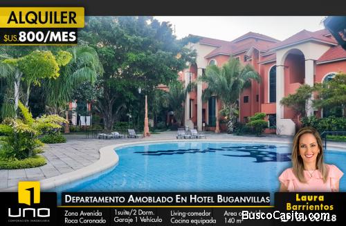 DEPARTAMENTO AMOBLADO EN ALQUILER EN HOTEL BUGANVILLAS