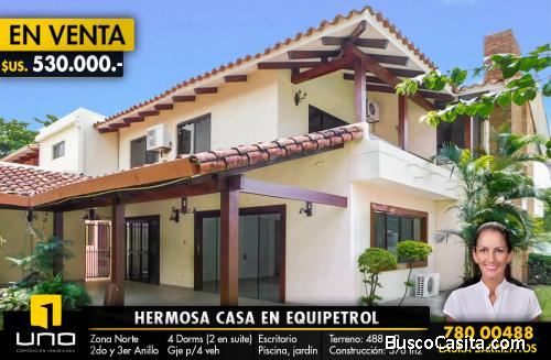 HERMOSA CASA EN VENTA EN EQUIPETROL