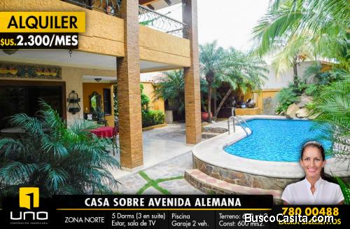 CASA EN ALQUILER SOBRE AVENIDA COMERCIAL