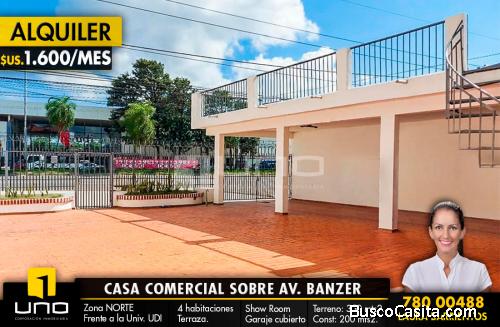 CASA EN ALQUILER SOBRE AVENIDA BANZER