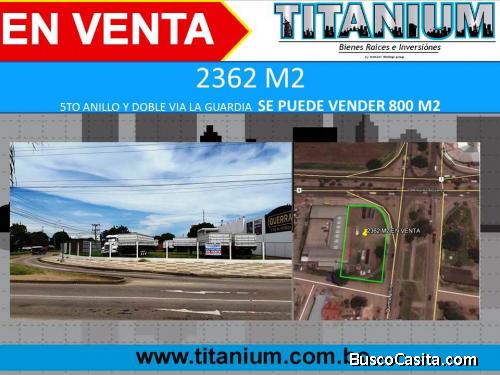 Terreno de 2362 M2 en el 5to anillo doble via la Guardia 
