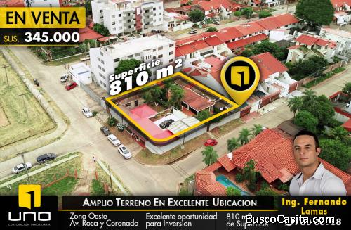 TERRENO EN VENTA PARA INVERSION, AV ROCA Y CORONADO 