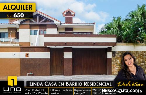 casa en alquiler, Zona Sur